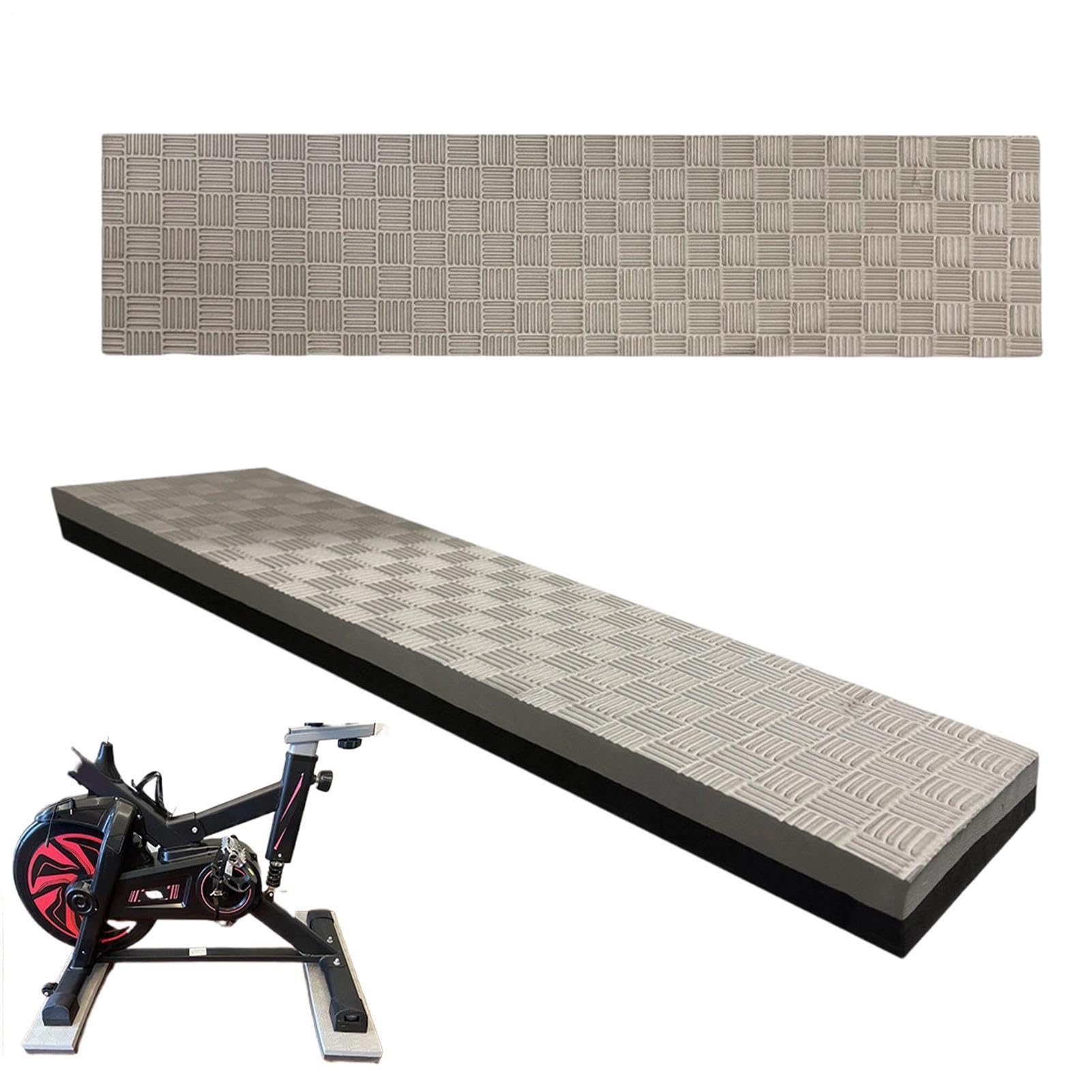 Indoor Bike Matte 2-teiliger rutschfester strapazierfähiger Unterlegschutz | Fitnessmatte für Heimtraining Schutzmatte für Indoor-Cycling, Heimtraining, Fahrradständer, Gerätehalter