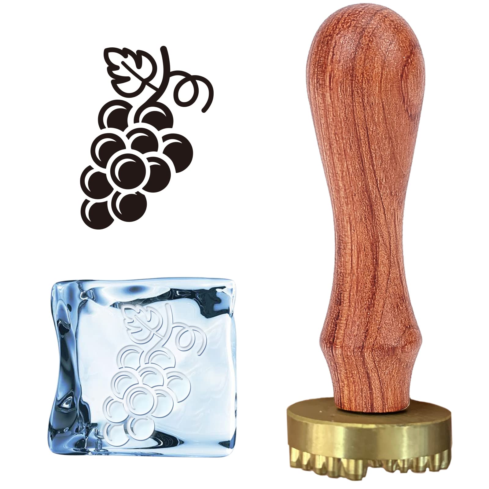 Buy CRASPIRE Ice Stamp Grape Ice Cube Stamp Ice Branding Stamp with