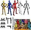Assembly Completed 2025 New Titan 13 Action Figure Set,Lucky Robot 13 Action Figure 3D Printed Multi-Jointed Movable,Nova 13 Action Figures,Multiple Accessories Assembly Completed- 5pcs