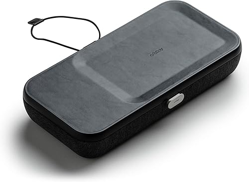 Miniatura 2 de Orbitkey Nest  Estuche organizador de escritorio portátil y personalizable con un cargador inalámbrico integrado  Divisores móviles  Negro