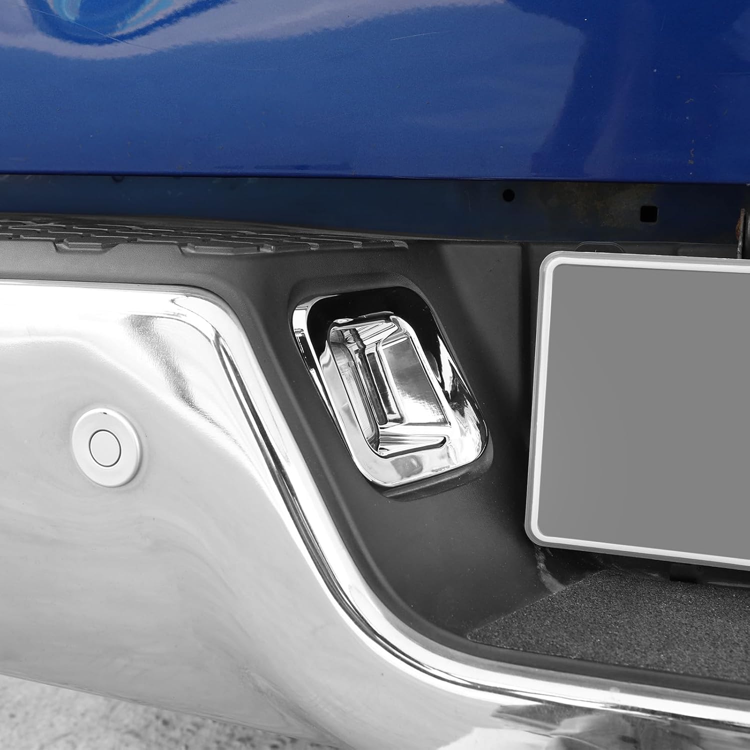 for RAM Rear License Plate Light Trim Cover Fit for Dodge RAM 2010-2017 Chrome Exterior Accessories 2pcs