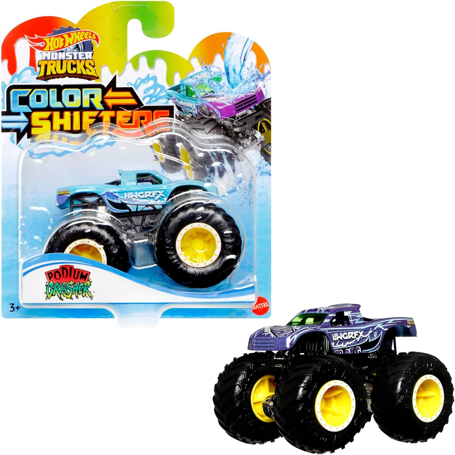 Hot Wheels Monster Trucks Color Shifter Car Toy Assortment 3 Years