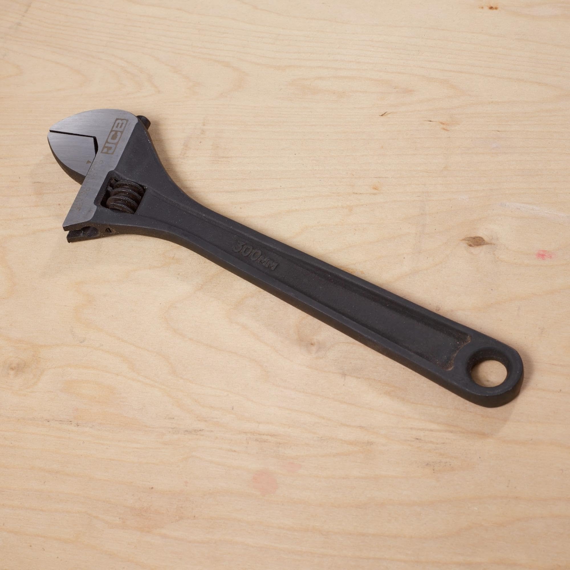 JCB 300mm 12'' Adjustable Wrench, Heavy-Duty Forged Steel, Chrome - Image 2