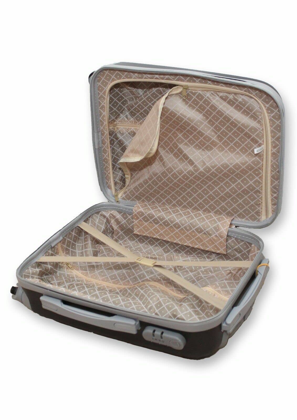 Trolley ORMI Bagaglio a Mano IDONEO RYANAIR 55x40x20 Cm. Leggero Rigido in Abs, Valigia fino a 45 Litri 10 KG con 4 Ruote (52cm, Blu)