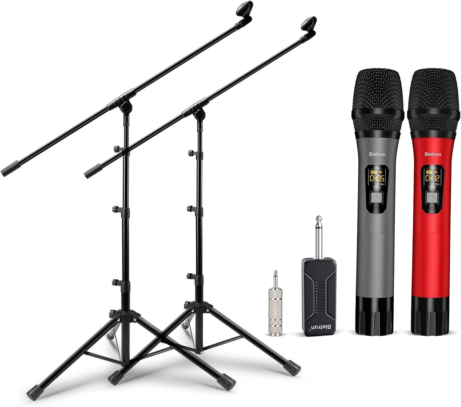 Bietrun WXM02 with 2 Pack Mic Stand