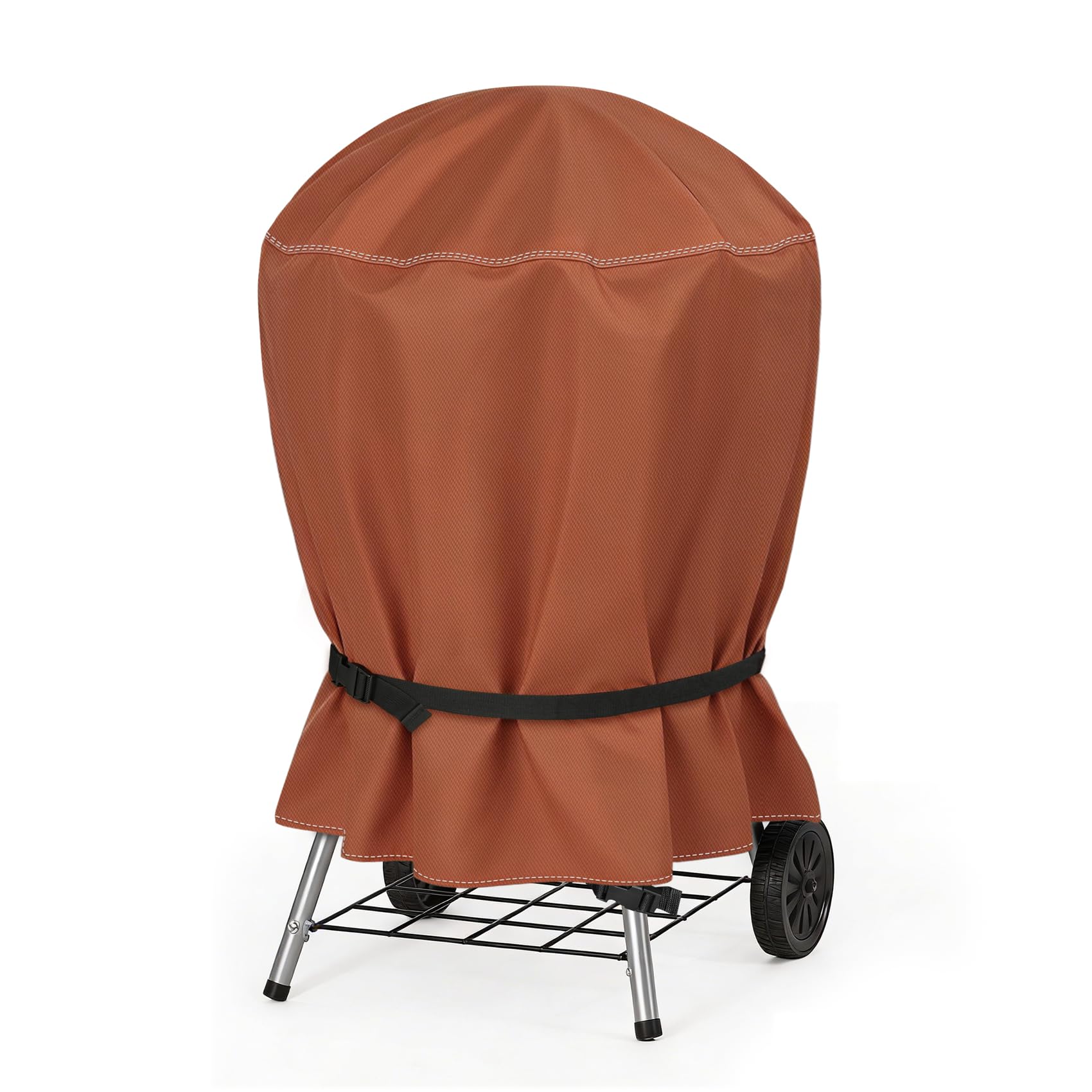NettyPro Kettle Grill Cover 22 inch, Heavy Duty Waterproof Outdoor Small Charcoal Grill Cover Round, Brown