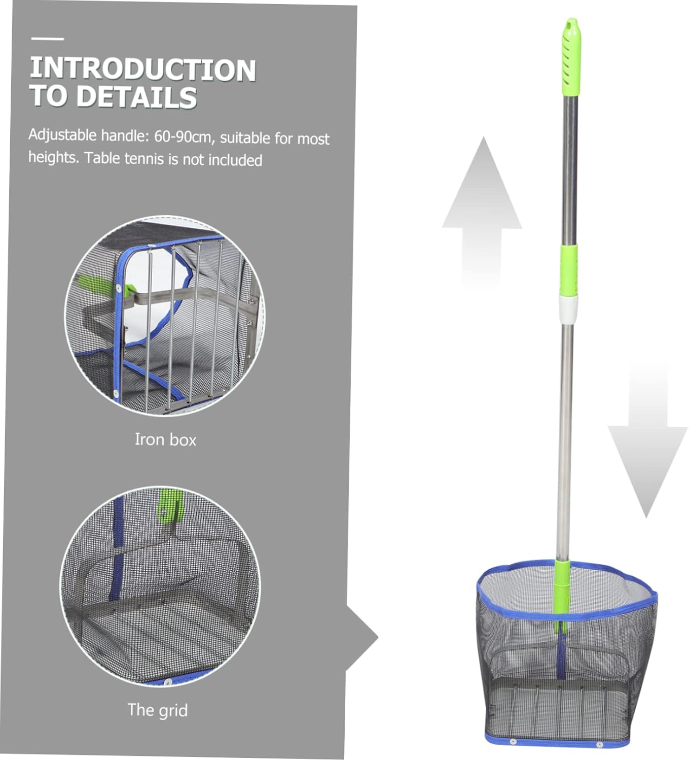 Telescopic Table Tennis Picker Portable Retrieval Tool for Quick and Efficient Collection for Players and Capacity Design for Easy Use