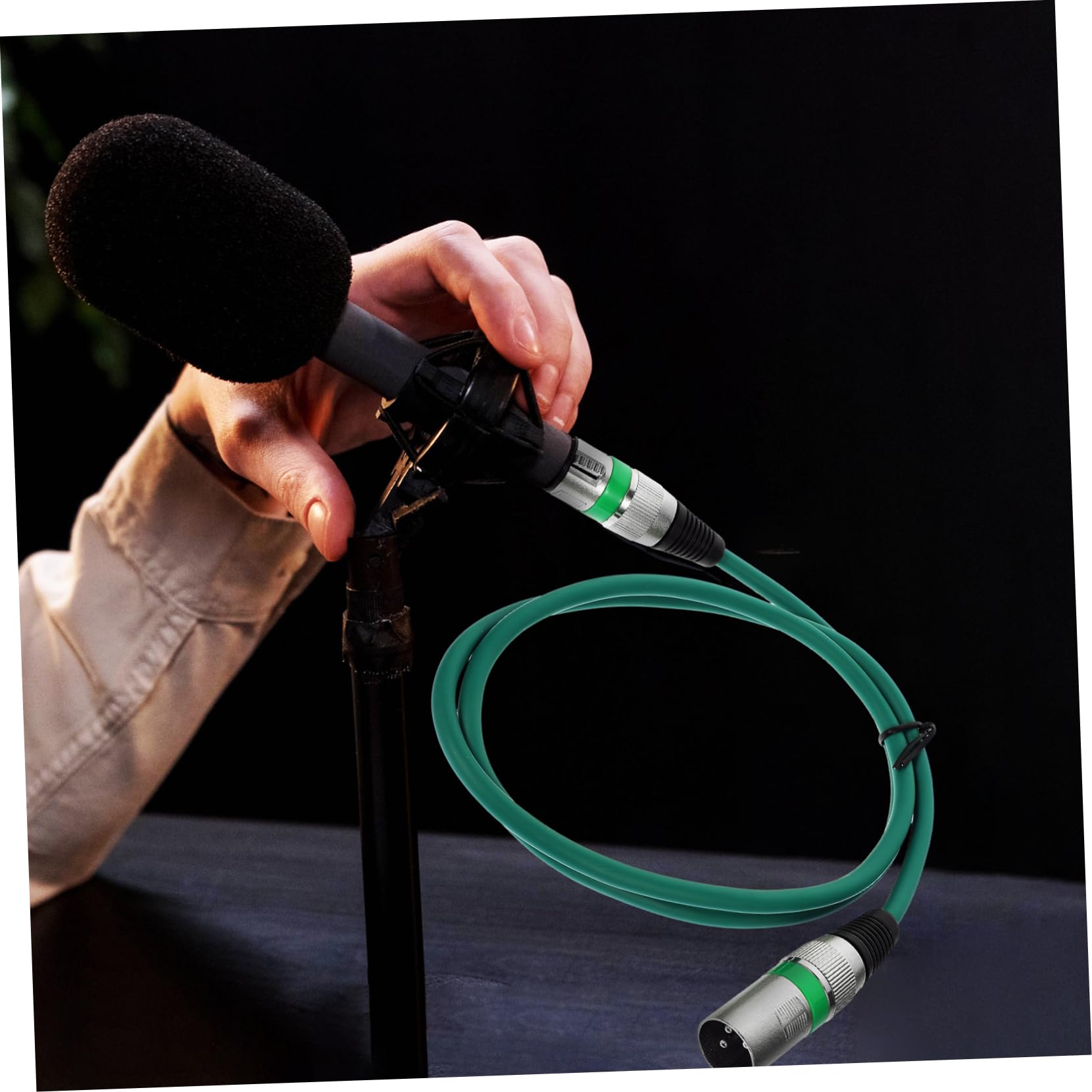 Cavo Xlr Bilanciato per Microfono, 5 Pezzi, 1m, Connettore Maschio-femmina, in Rame e Pvc, Connessione Flessibile per Matrimoni e Feste