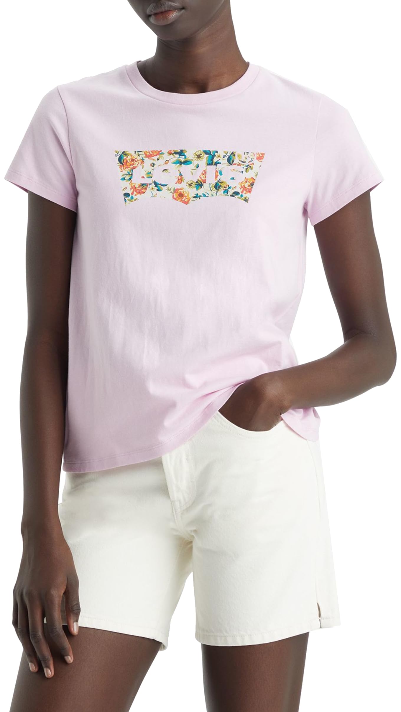 Levi's The tee Camiseta Mujer, Large Batwing Logo
