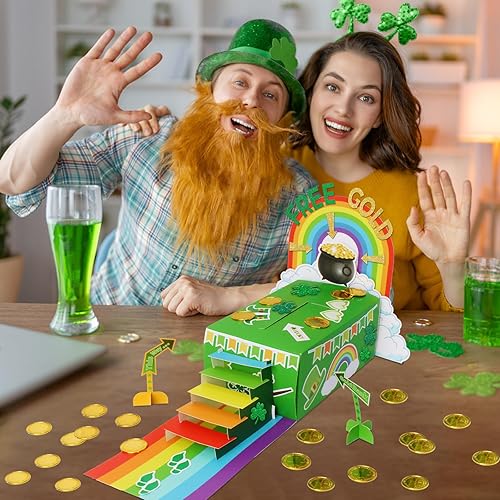 Miniatura 6 de GYGOT Kit de trampa para duende del día de San Patricio para niños, kit de manualidades para atrapar un duende para niños, suministros de fiesta de
