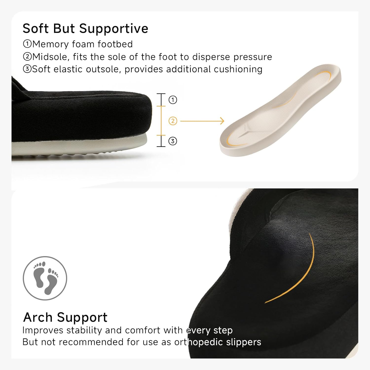 Chantomoo Slippers for Women Memory Foam Open Toe Indoor Bedroom Slippers Cross Band House Shoes Slip On Comfy Gift - Image 4