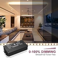 Vista 6 de EMITEVER Controlador LED Regulable de 60W, Fuente de Alimentación Regulable Triac de 24V, Transformador de CA a CC para Luz LED, Compatible