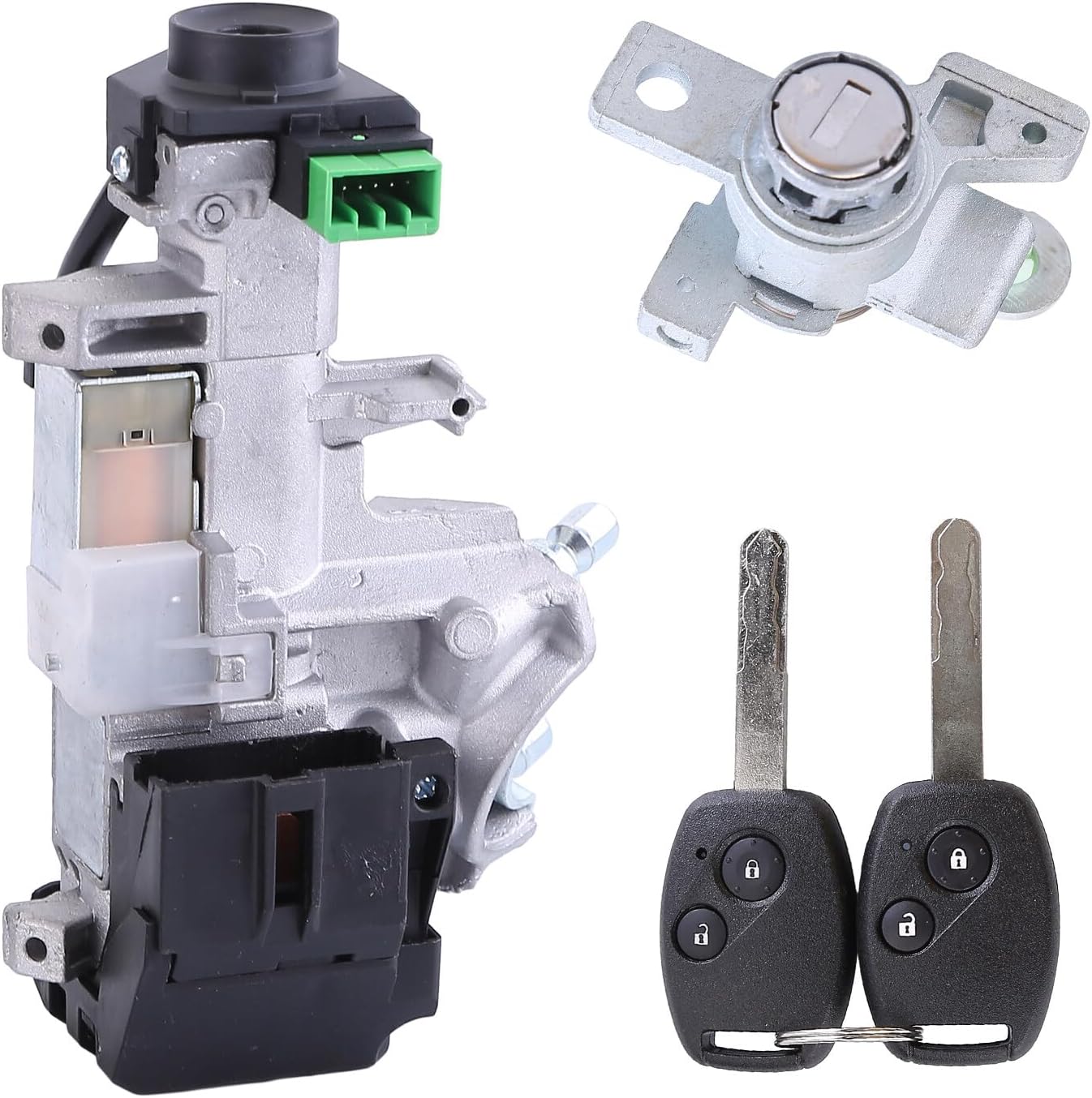 72185-SHJ-A01 Ignition and Door Lock Cylinder Set for Honda Odyssey 2005-2010 With 2 Keys 06350-SAA-G30