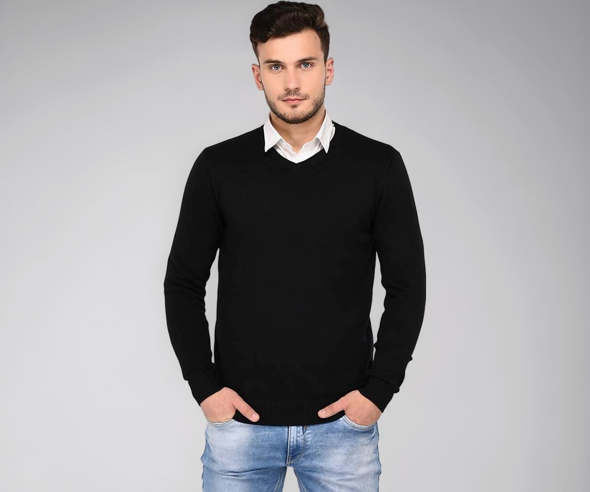 - 100% Pure Merino Wool (Woolmark Certified)- Plain Sweater (All Colours & Sizes)