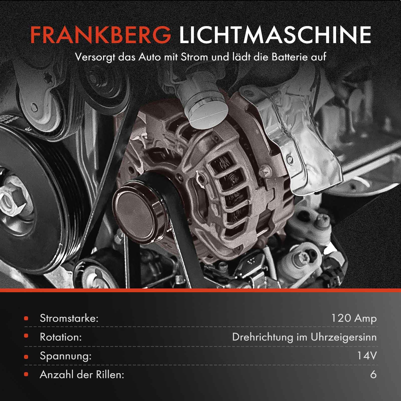 Frankberg Alternateur-générateur 14 V 120 A 06A903023B