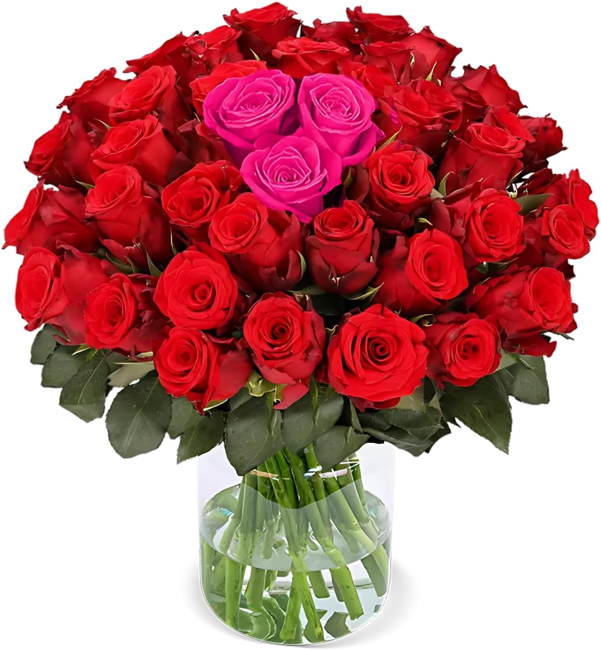 Blume Ideal Rosenstrauß - Rosen in verschiedenen Farben und Mengen - Ø 40–50 cm - Echte premium Blumen für Hochzeit & Deko - 7 Tage Frischegarantie