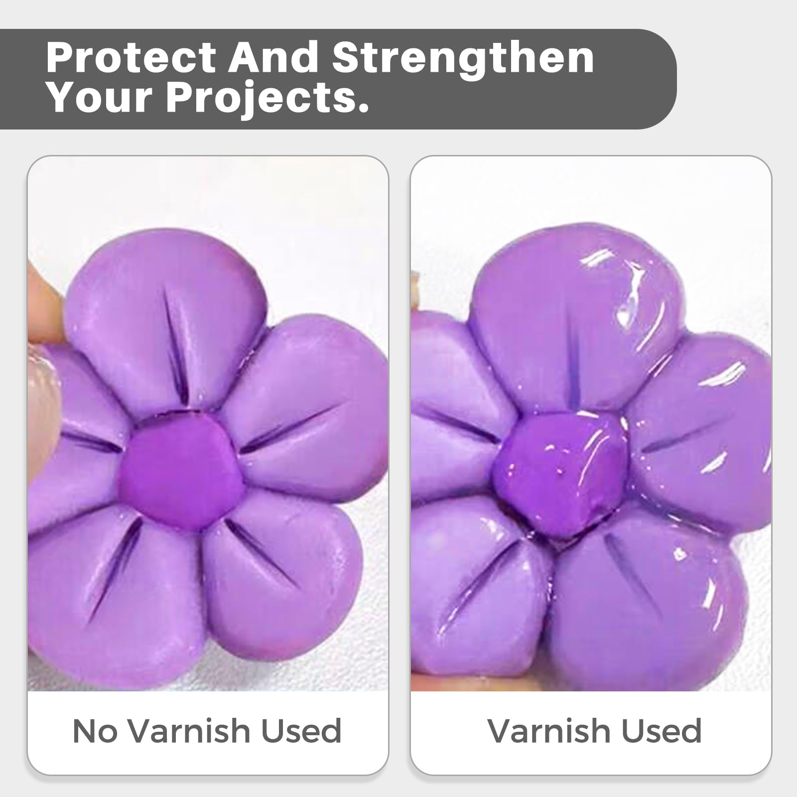 Artecho High Gloss Varnish 4oz / 120ml for Acrylic Painting, Wood, Clay, Canvas