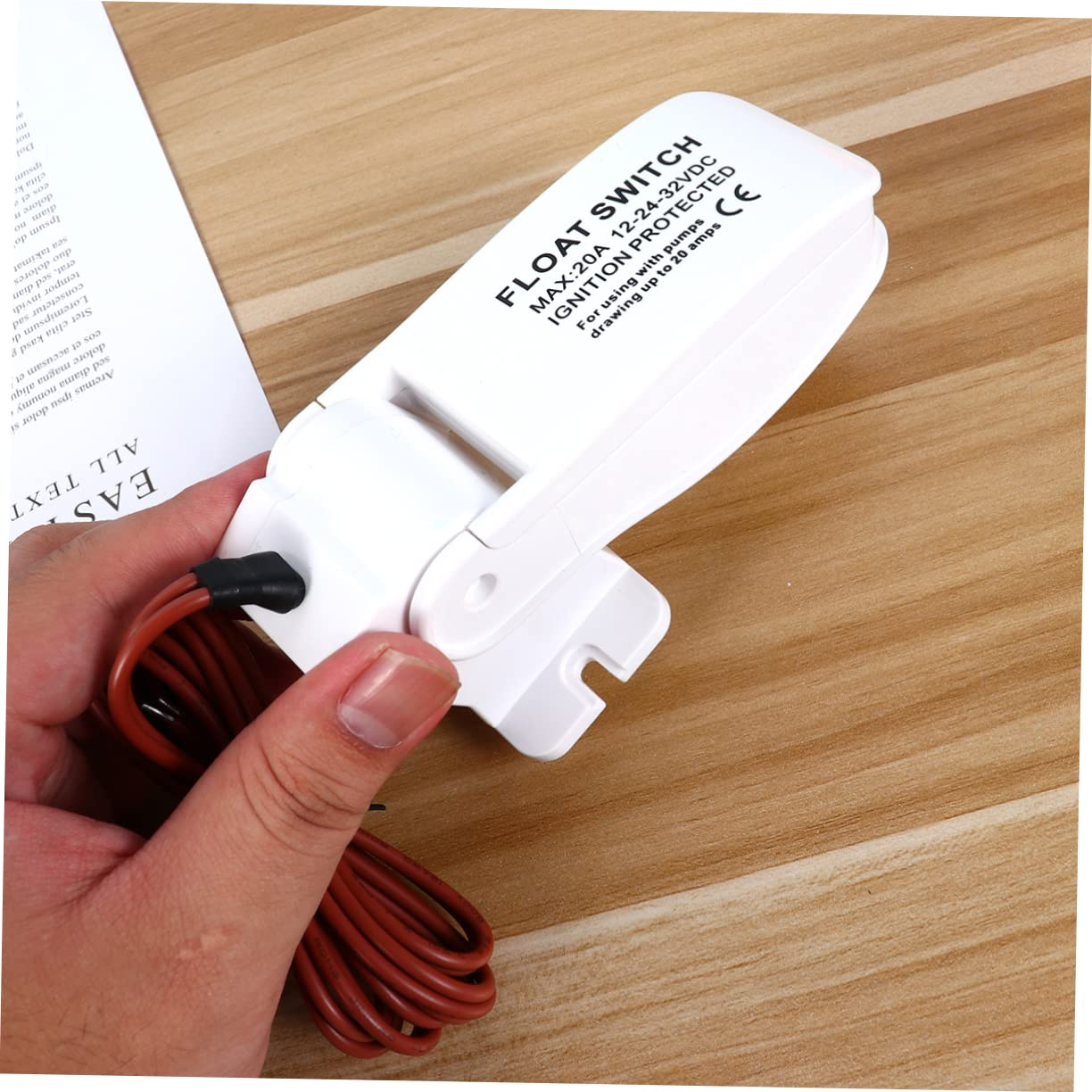 VANZACK 2 Pezzi Regolatore Di Livello Elettrico Pompa Di Sentina Pompa Galleggiante 12v Pompe Di Sentina Per Barche Montaggio Universale Resistente Termoplastico