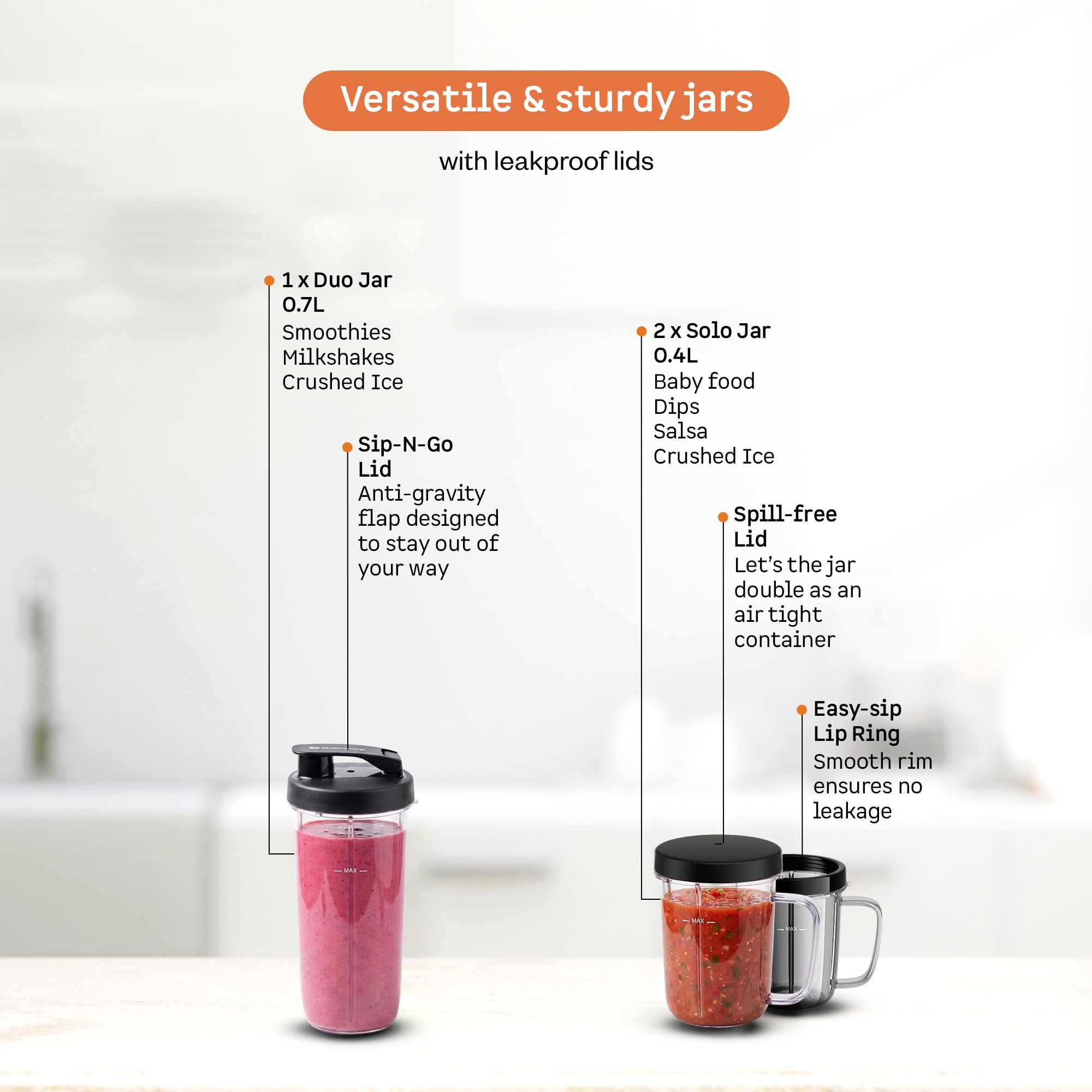 Atomberg Zephyr 3J Nutri Blender - Make Healthy Smoothies! -4 Atomberg Zephyr 3J Nutri Blender - Make Healthy Smoothies! -4
