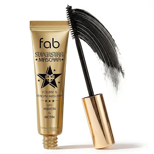 Fab Superstar Mascara: Waterproof Volumizing High Lash Lift Beauty Mascara: