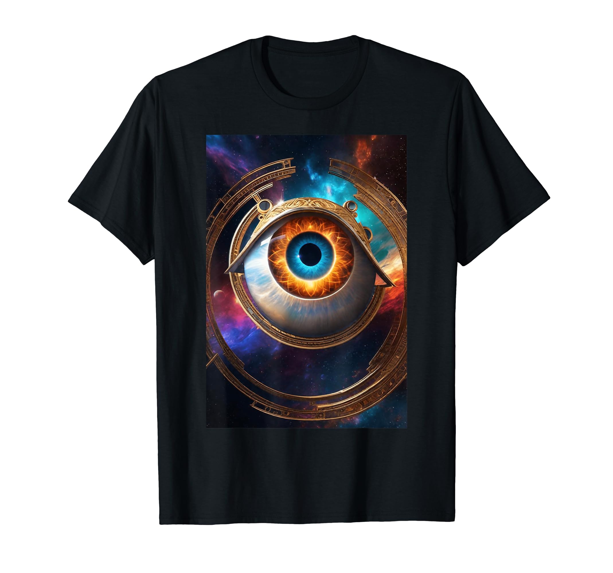 Cosmic Visitations - Watching Eye Surreal GraphicsCosmic Distant Space Trippy Spacedust Alien Cryptid Graphic T-Shirt
