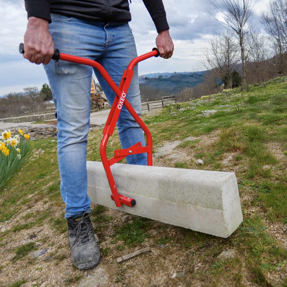 Pince bordure professionnelle - Acier - Capacité serrage réglable 3 positions - Portée 6-45cm - 100kg - Lève bordure Trottoir