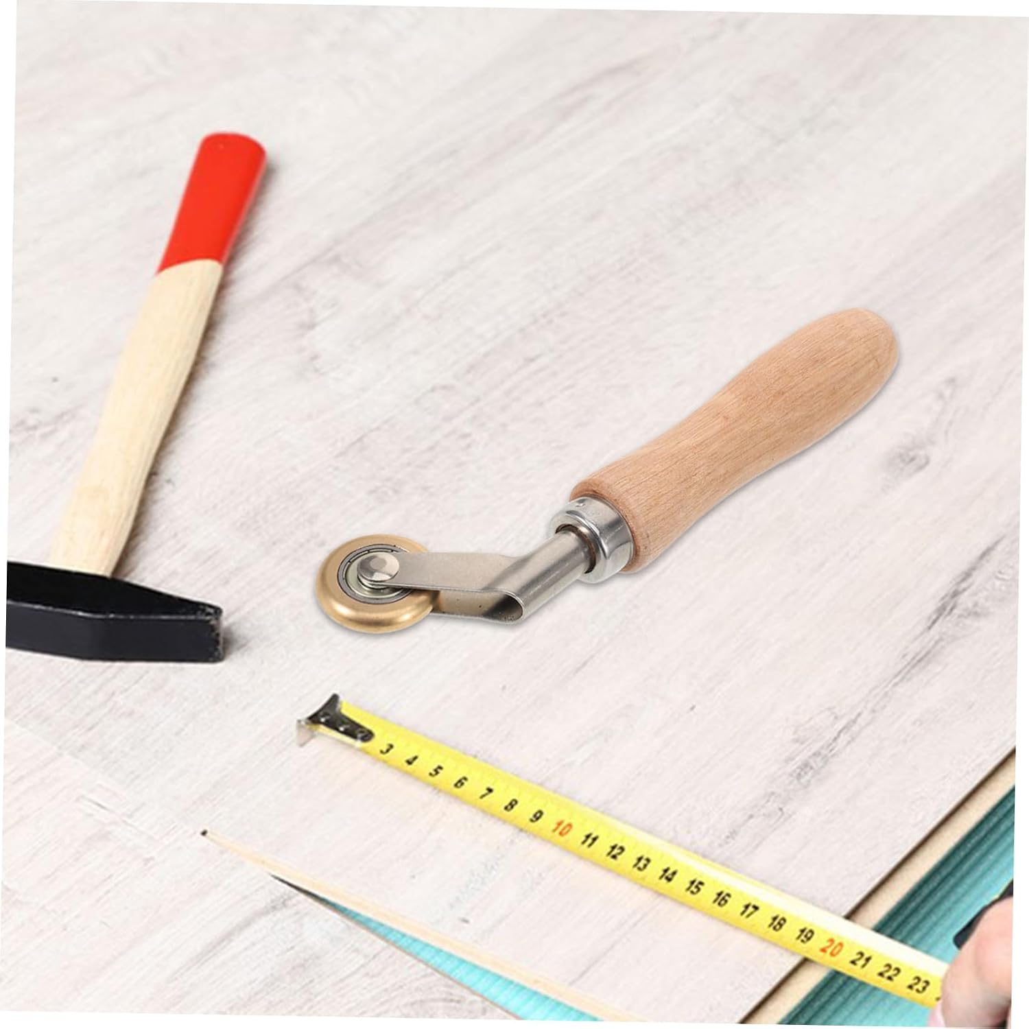 OSALADI 2pcs Seam Roller Tool Wooden Handle Hand Seam Roller for Wallpaper and Roofing Welding Efficient Adhesion for Tasks