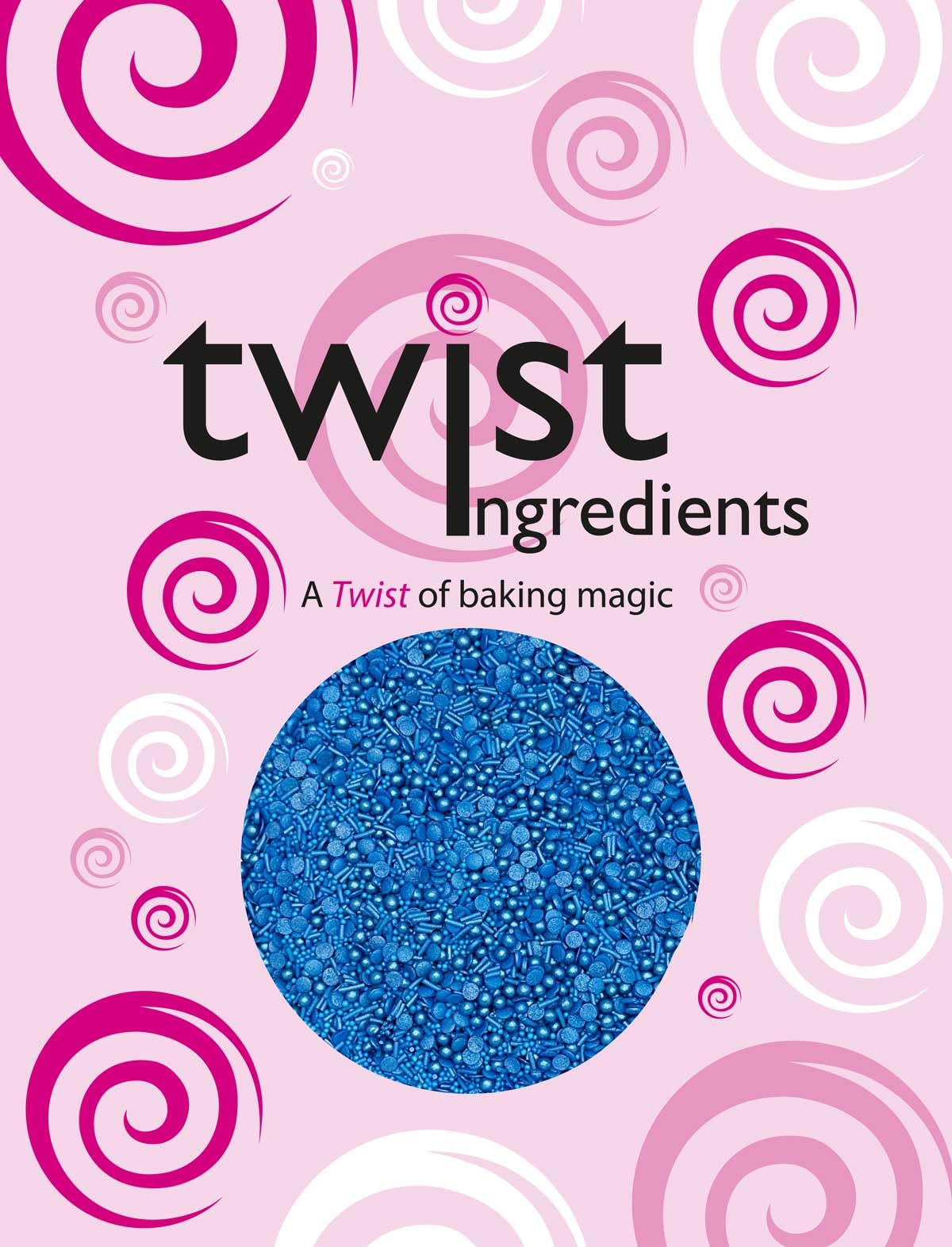Twist Ingredients Shimmer Blue Cake Sprinkles 800g