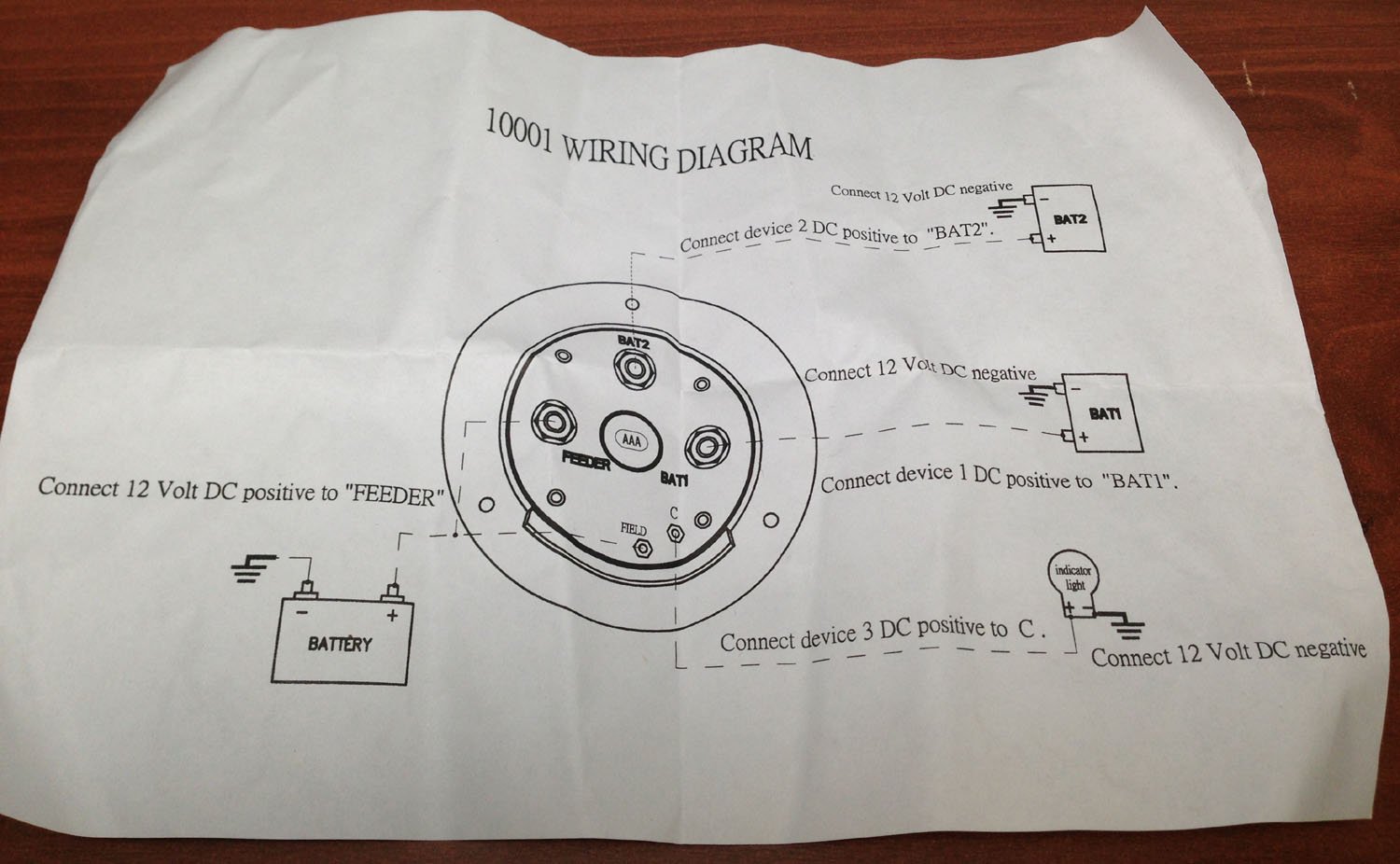 Pactrade Marine Boat RV Main Battery Switch 300A Continuous Duty at 6V 150A at 12V
