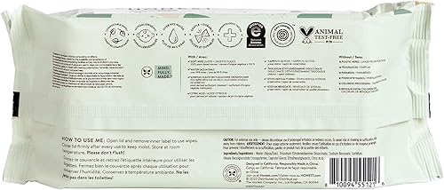 Miniatura 8 de The Honest Company Toallitas multiusos Clean Conscious Hipoalergénicas + sin perfume para pieles sensibles Más del 99% de agua, compostables, a