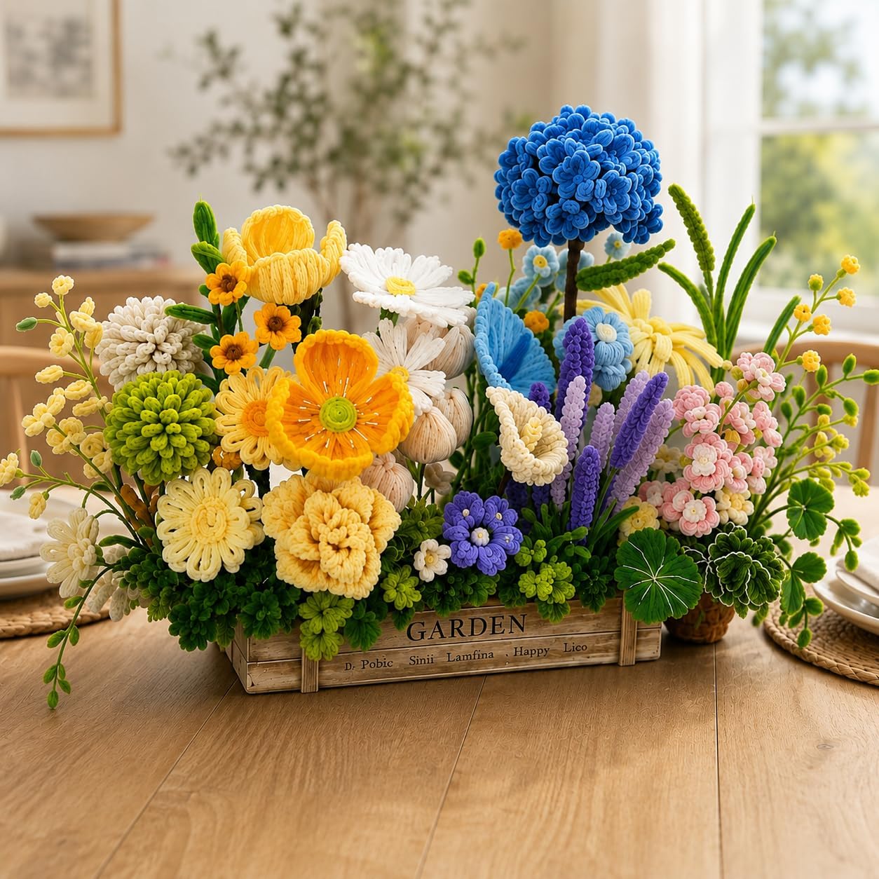 TIMLEIVL 1600Pcs Pipe Cleaners Flower Making Kit Chenille Stems
