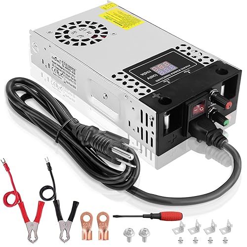 Miniatura 8 de Fuente de alimentación de 48 V, CA 110 V220 V a CC 0-48 V 10 A 480 W, adaptador LED variable ajustable regulado 5 V, 12 V, 24 V, 30 V, 36 V, 48 V,