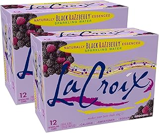 Lacroix Black RazZberry Sparkling Seltzer Water, 12 Fl. Oz., 12 Cans/Pack, 2 Packs/Carton (15021760)