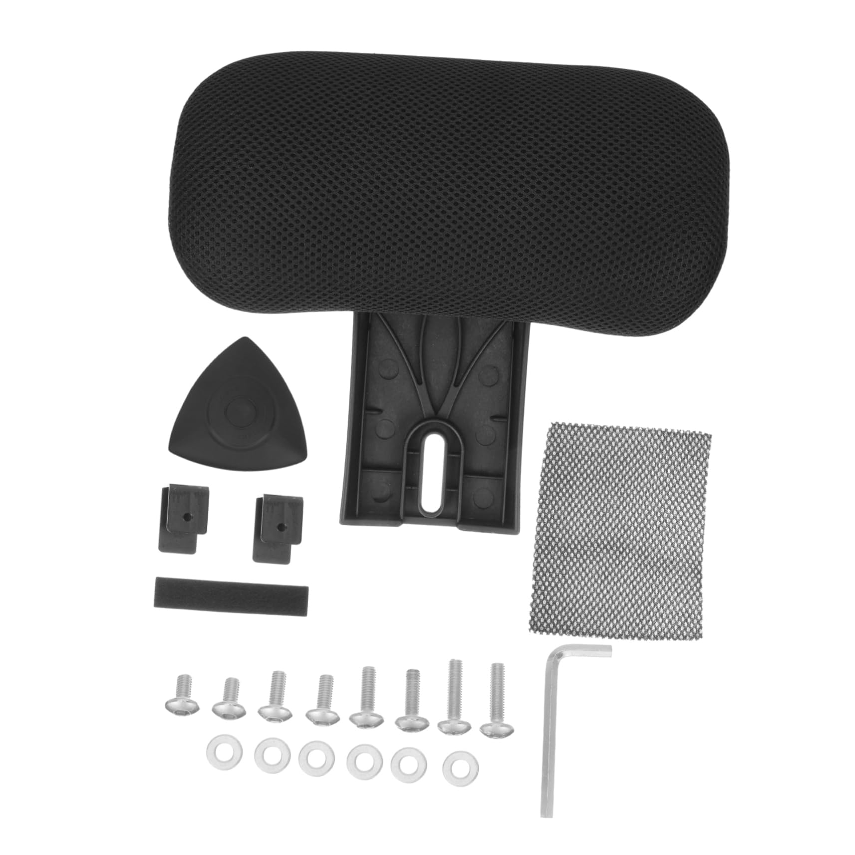 Coussin de support de nuque noir réglable pour chaise de bureau