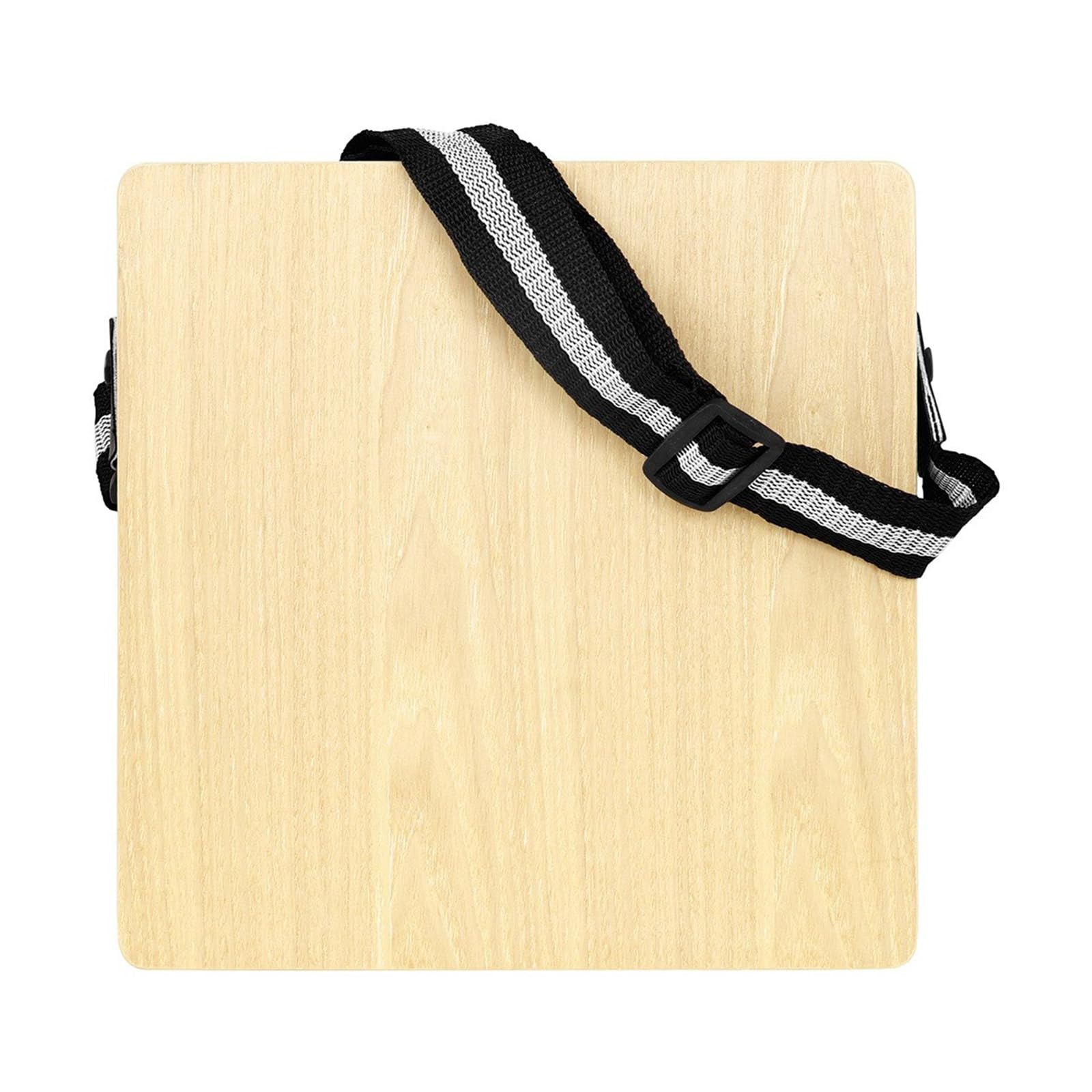 Scatola da viaggio portatile Drum Box Tamburo in legno Tamburo a mano piatta in legno strumento a percussione Tamburo con corda regolata