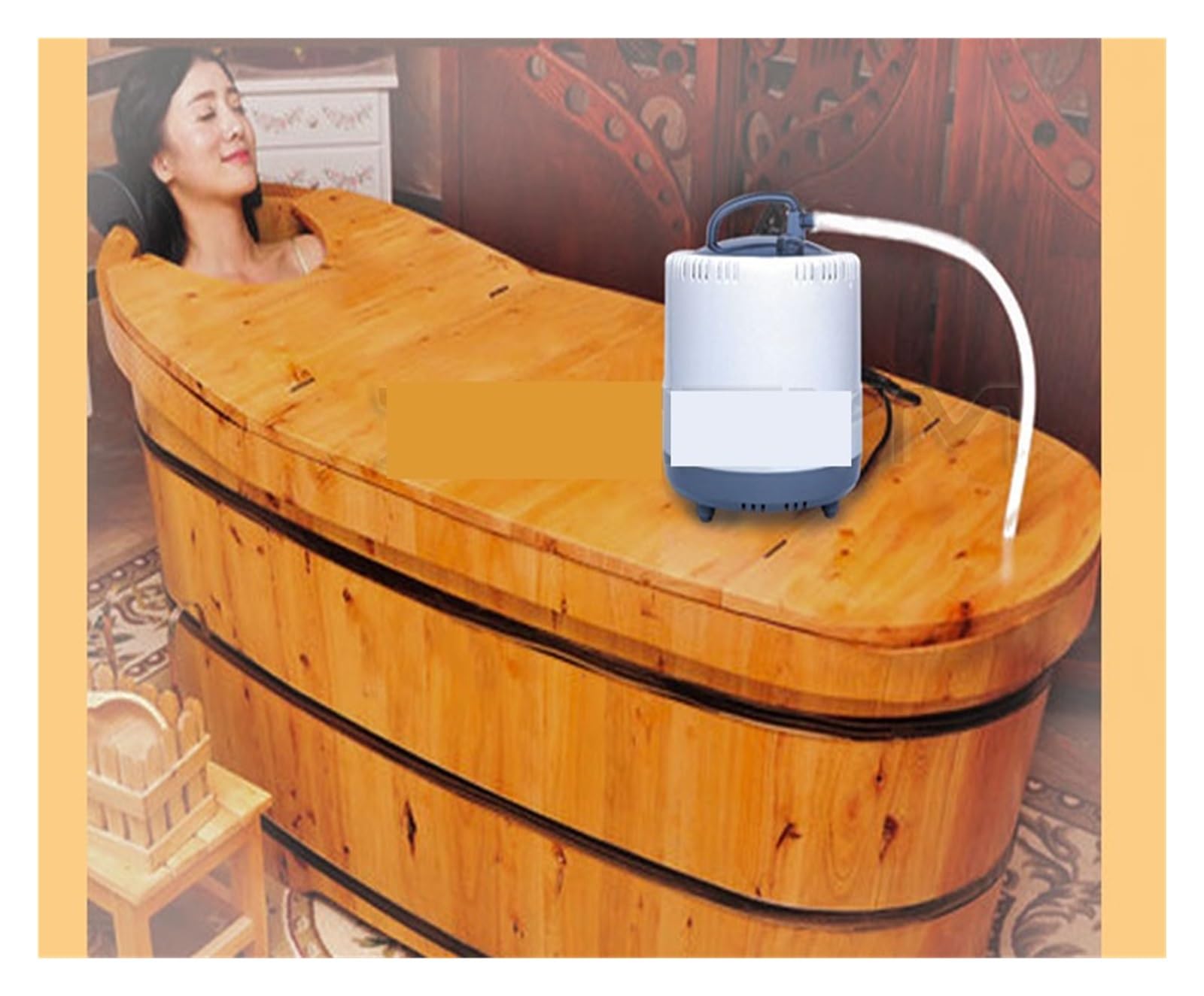 Domowy parownik do sauny, generator pary, 4L Upgrade maszyna do fumigacji parowej z wysoką pokrywką, domowa sauna parowa pocąca się maszyna parowa, 2kW może bezpośrednio gotować lekarstwa do prysznica