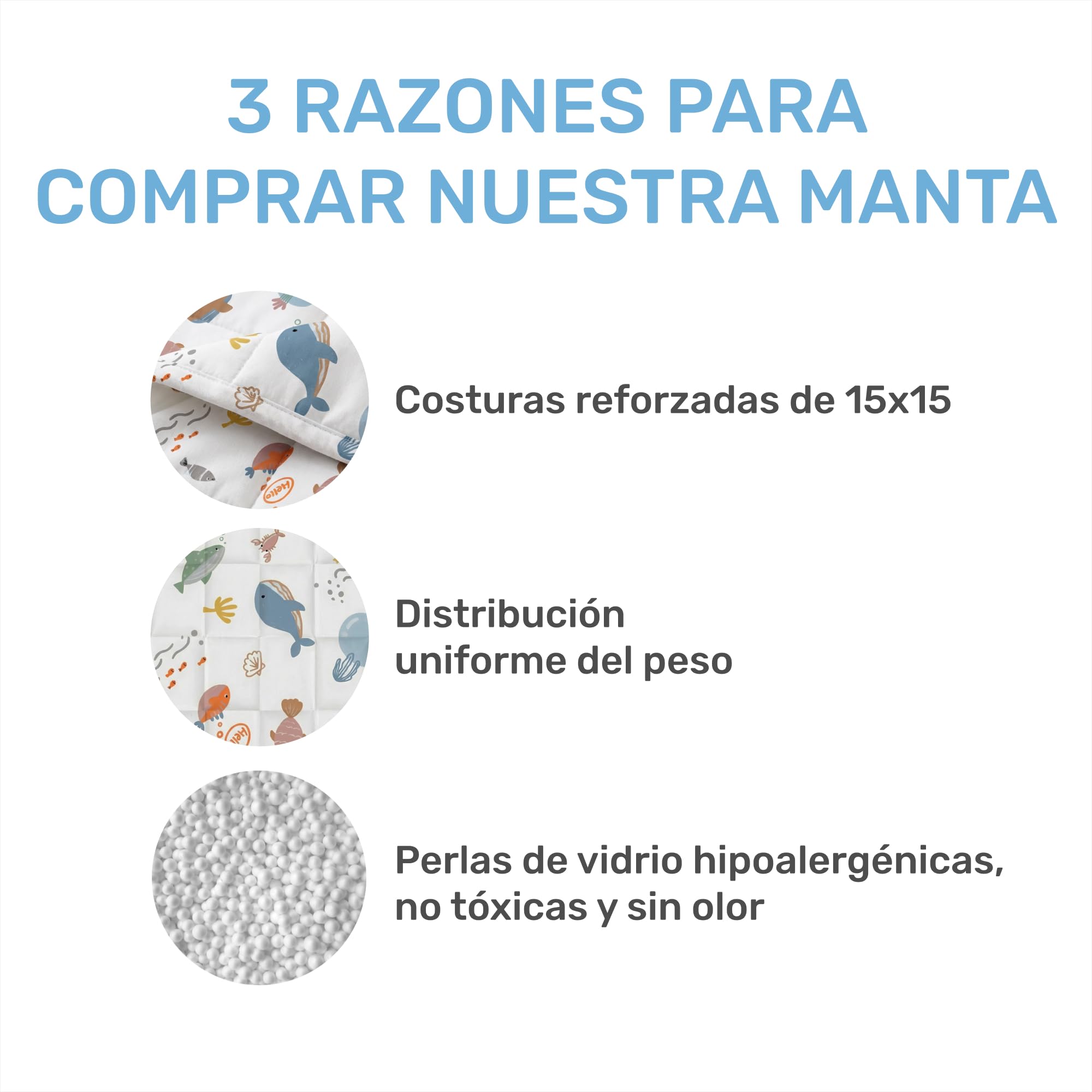 Dailydream Manta Pesada para niños, 104x150 cm, 3,2 kg, diseño de Espacio, de algodón 100%, Relleno de Perlas de Cristal, Manta terapéutica para Peso Corporal 36-55 kg