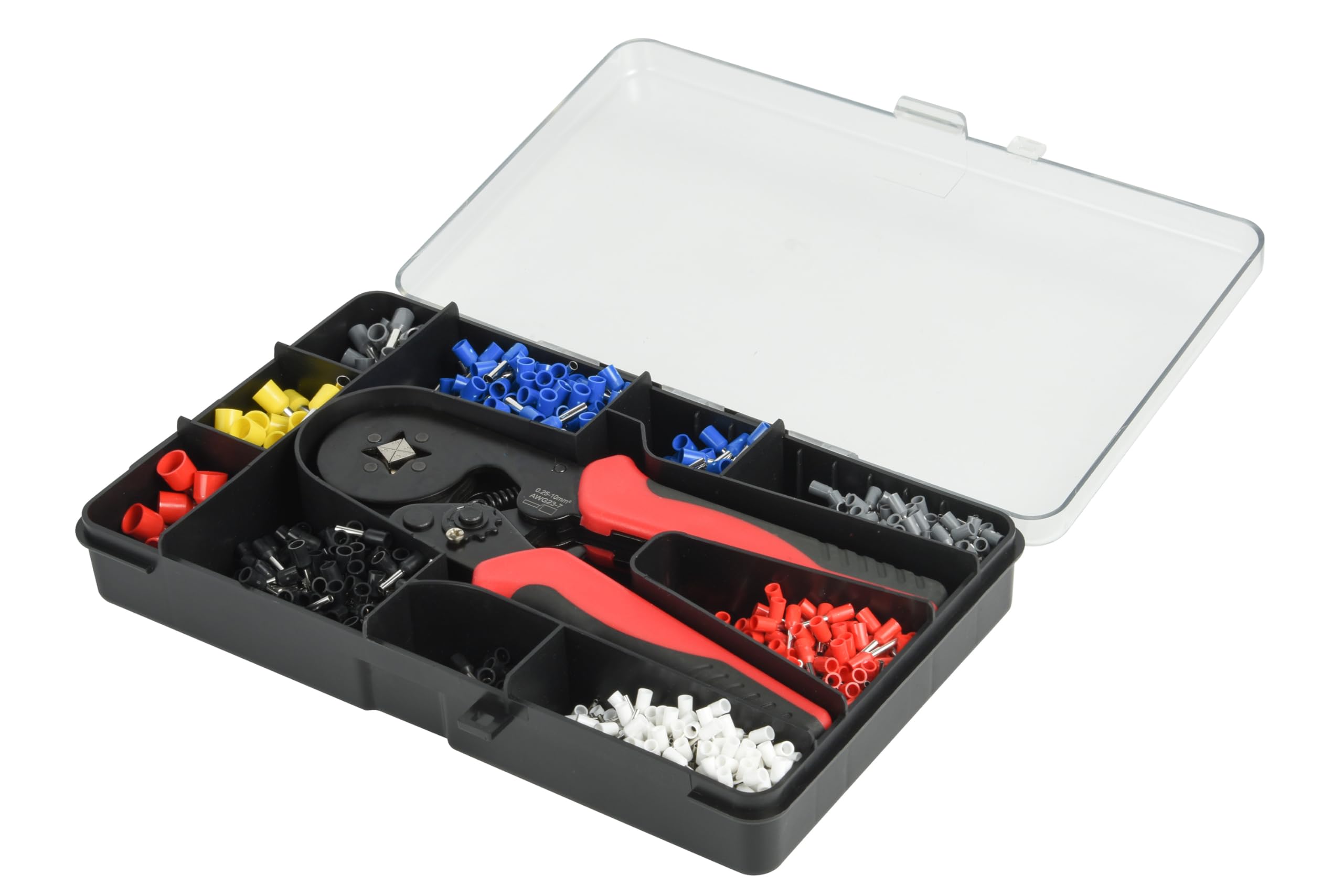 Electraline 59228 Crimping Pliers kit with 1200 pre-Insulated terminals