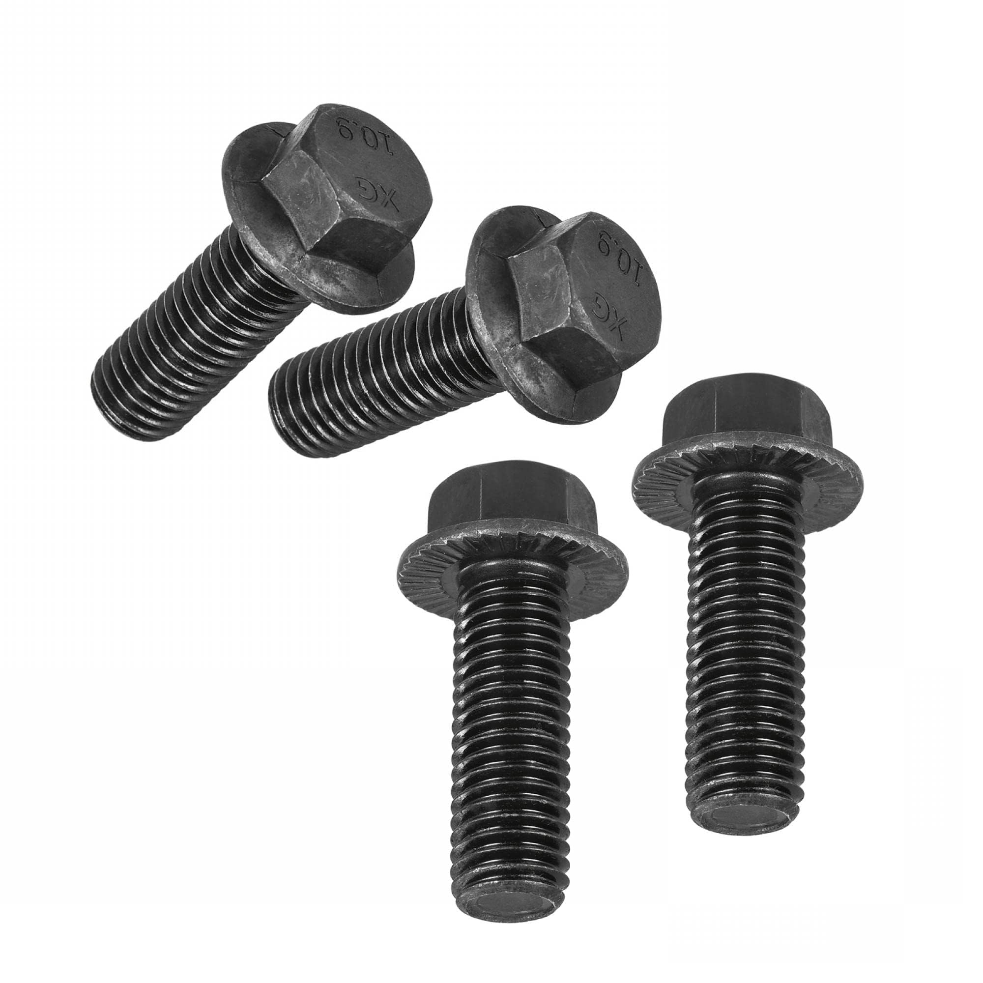 TA-VIGOR M14-2.0 x 40mm Hex Head Serrated Flange Bolts, 10.9 Grade Carbon Steel Flanged Hex Bolts