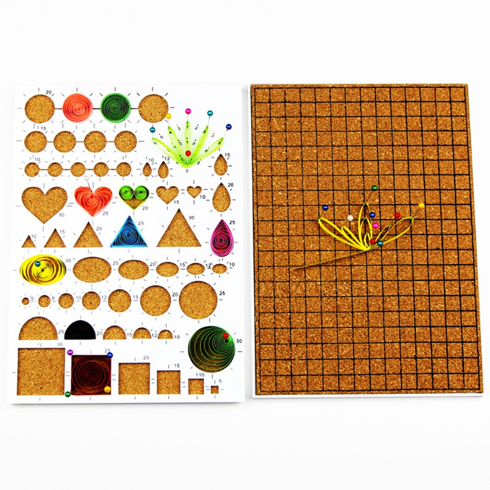 Buy 19pcs Paper Quilling Kit for Beginner with Quilling Board Quilling Dome 3D Mould Quilling