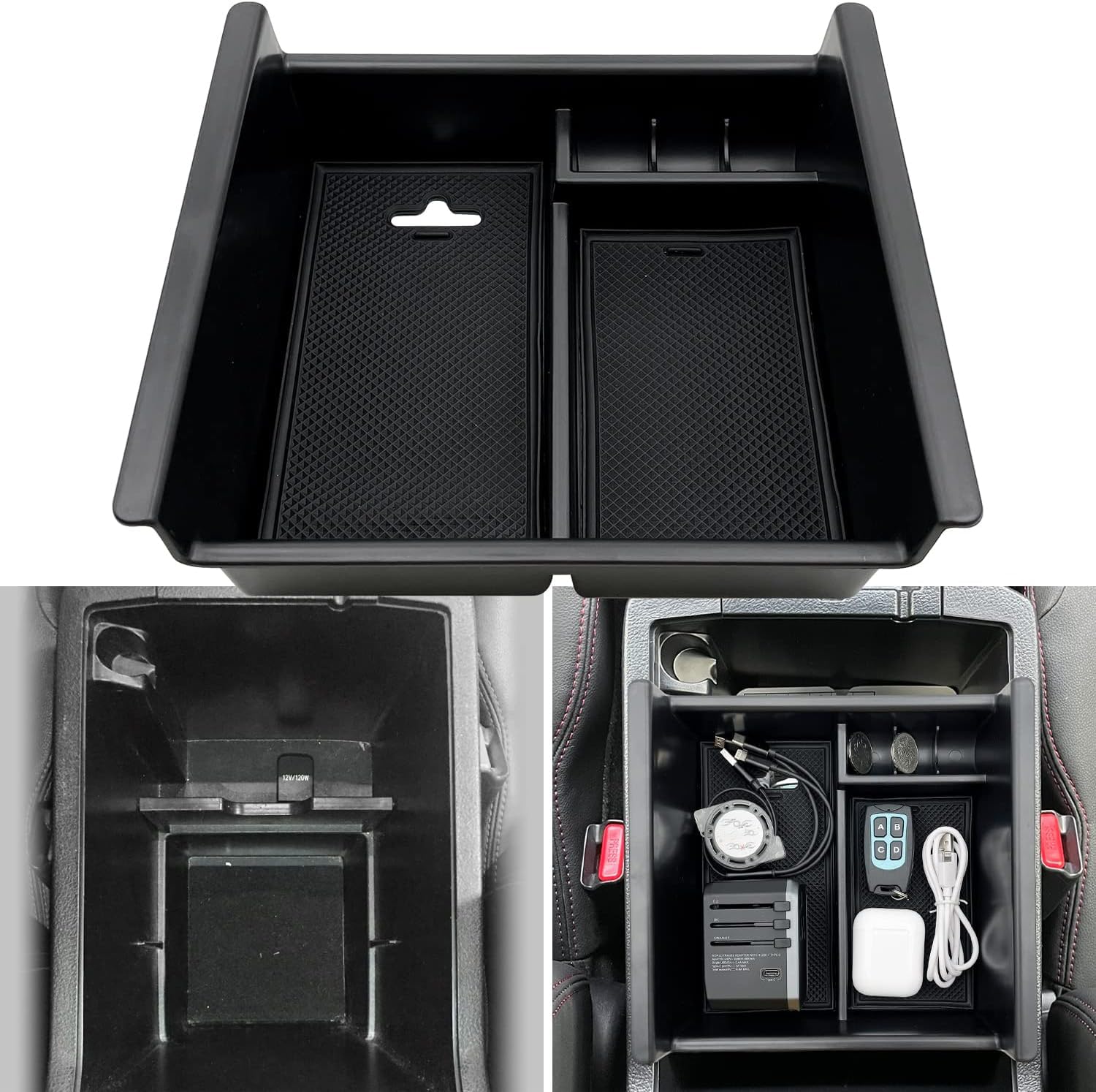 JOJOMARK for 2019 Toyota 4 Runner Accessories Center Console Organizer Tray Armrest Box Secondary Storage Fit 2020 2019 2018 2017 2016 2015 2014 2013 2012 2011 2010 4Runner