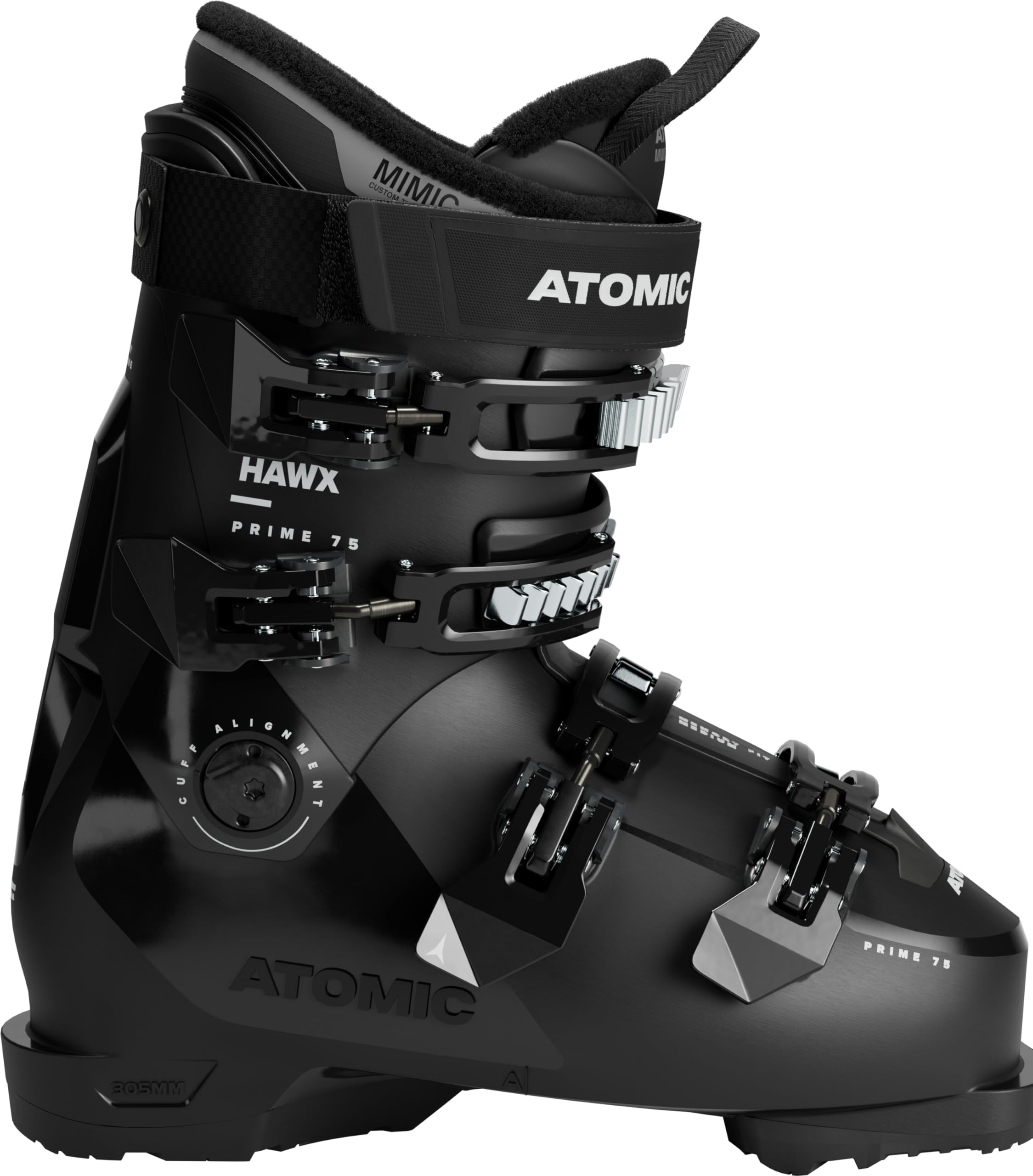 ATOMIC Unisex - Adult Hawx Prime 75 W Alpine Boots, Black/Ice, 42/43