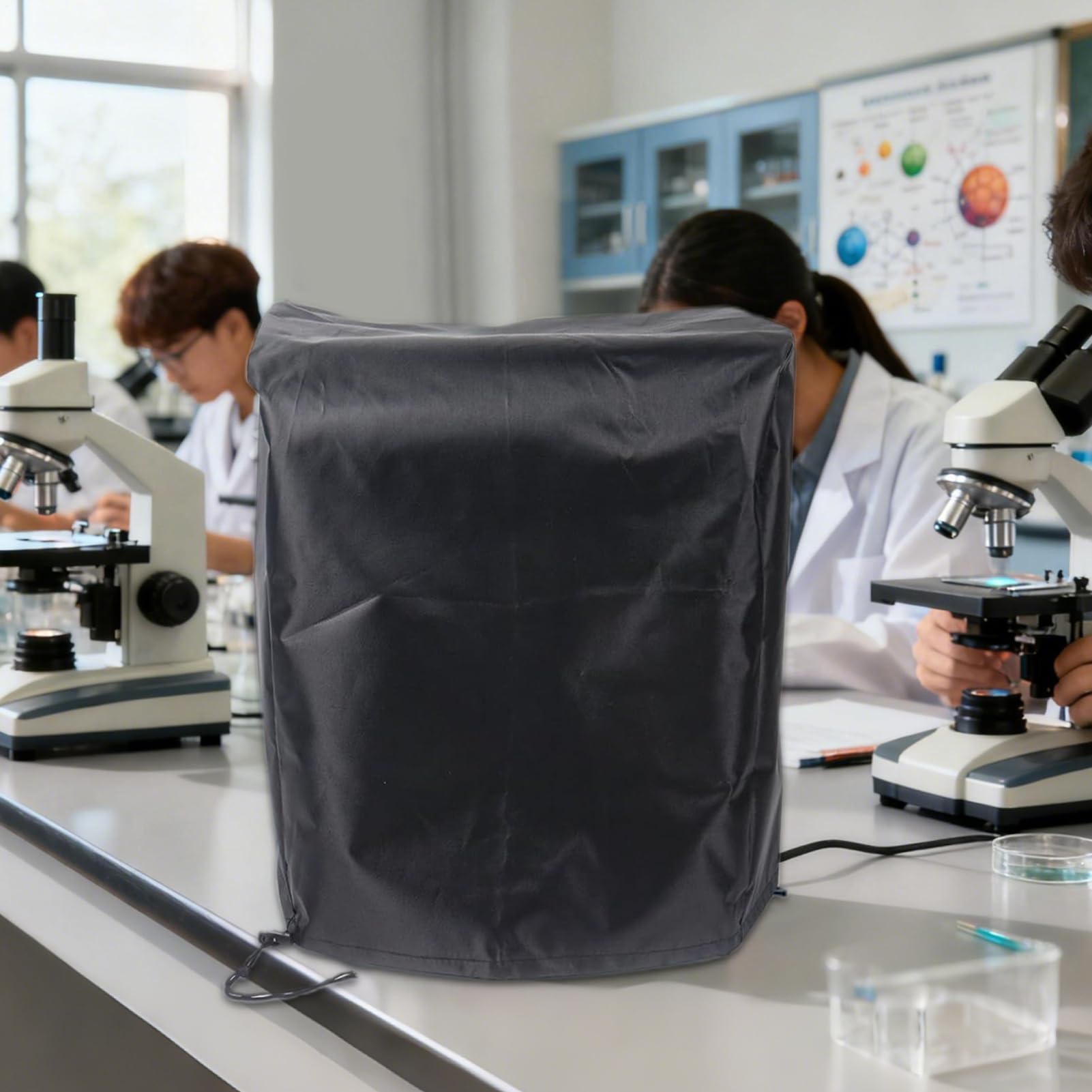 Cubierta Protectora para Microscopio | Protector con Cordón Resistente A Los Rayos UV,Cubierta Protectora para Microscopio | para Hombres Y Mujeres, Niños Y Niñas, Jóvenes Y Adolescentes, Y Familia