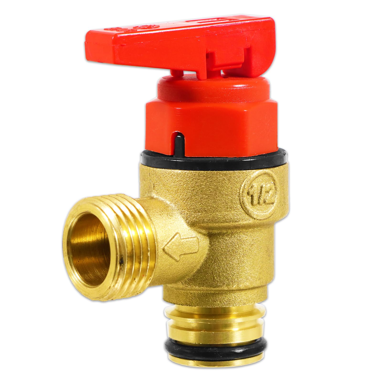 SPARES2GO Pressure Relief Valve for Vaillant ecoFIT ecoTEC Plus Pro VU VUW Boiler 3 Bar 1/2" Safety PRV (178985)