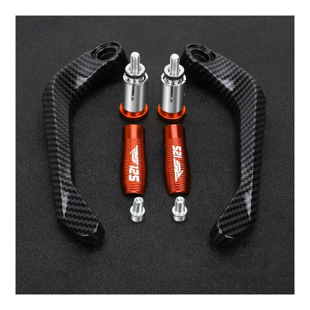 WGRUKLBD for Ap&rilia RS125 RS 125 1996-2010 Motorcycle Aluminum Handlebar Brake Clutch Lever Hand Guard Protector Handguard Handlebars Protector