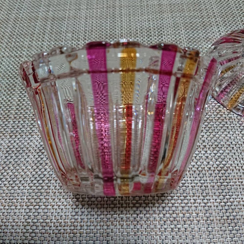 Amazon|SOGAガラス ガラスキャニスター キャンディポット 昭和レトロ Amazon|SOGAガラス ガラスキャニスター キャンディポット 昭和レトロ