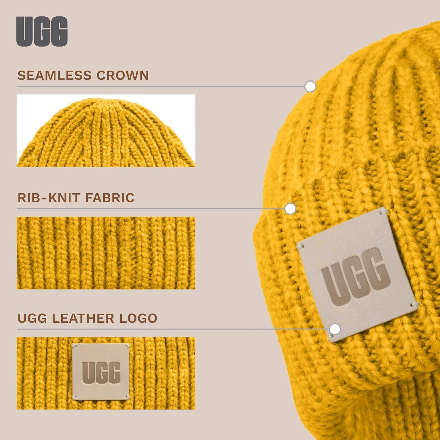 UGG Mens Chunky Rib Beanie - Image 6