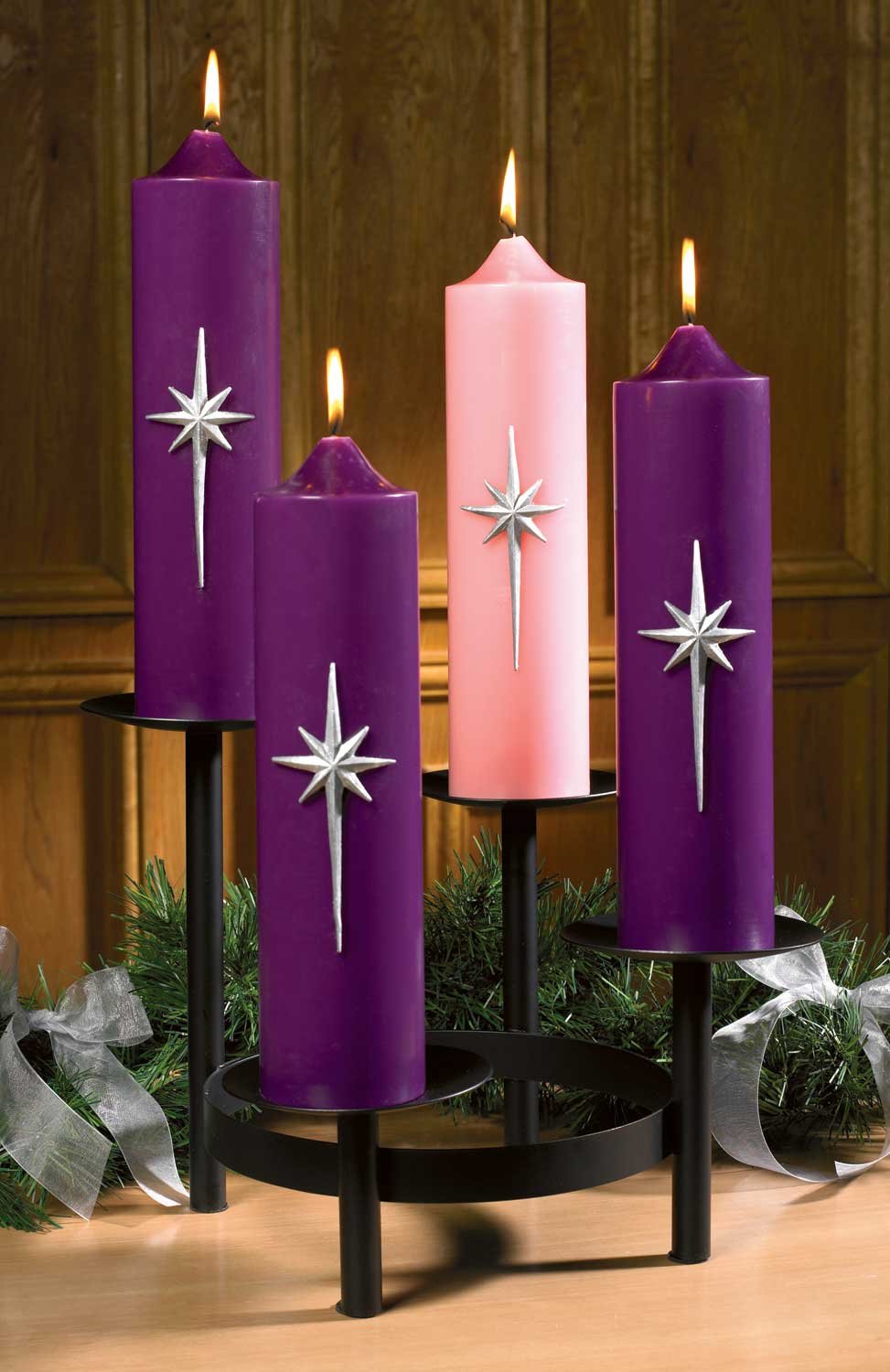 Richland Pillar Candle Holders Unique Mercury Bubble 8.5