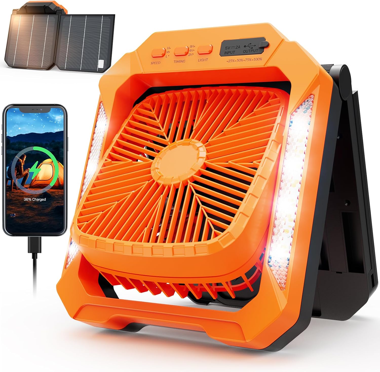 26800mAh Portable Fan Rechargeable GREEN