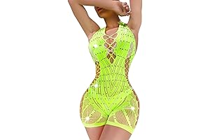 Womens Lingeries Fishnet Romper Lingerie for Women Sexy Outfit Cut Out Fishnet...